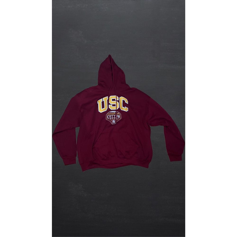 USC vintage stitched cotton bowl sweater